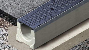 Betonový odvodňovací žlab FASERFIX KS Betonový odvodňovací žlab FASERFIX KS