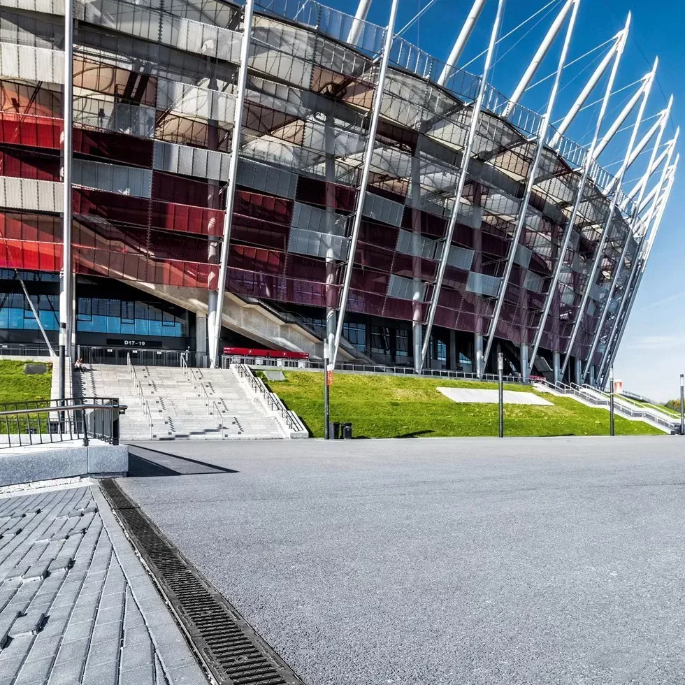 Polský fotbalový stadion Polský fotbalový stadion