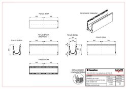 Žlab typ 020 bez krytu