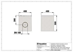 Vpust s GUGI litinovým pororoštem MW 15-25 pozink úprava - obj.č.4720
