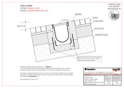 Povrch DLAŽBA ve svahu D400