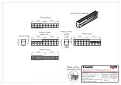 Revizní žlab typ 230 k obrubě D400