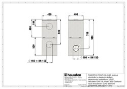 Dvoudílná vpust s GUGI litinovým pororoštem MW 15-25 pozink úprava - obj.č.4820