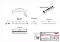 Žlab typ 80L s odtokem DN100