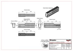 Revizní žlab typ 280 k obrubě