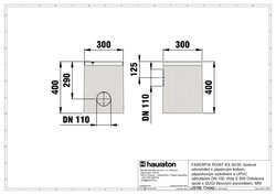 Vpust s GUGI litinovým pororoštem MW 15-25 černý - obj.č.4400