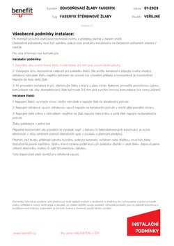 FASERFIX ŠTĚRBINOVÉ ŽLABY