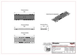 Kryt příčná štěrbina SW14 litina D400