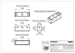 Kryt štěrbinový revizní NW100 NH160 C250