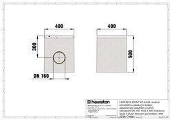 Vpust s GUGI litinovým pororoštem MW 15-25 černý - obj.č.4700