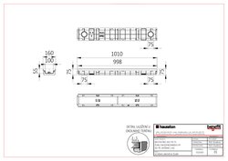 Žlab typ 75 bez krytu